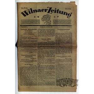 WILNO. Wilnaer Zeitung, nr 55, 25 lutego 1917, druk i wyd. Wilnaer Zeitung. M. in. Informacje o p …