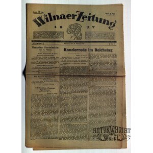 WILNO. Wilnaer Zeitung, nr 58, 28 lutego 1917, druk i wyd. Wilnaer Zeitung. Informacja o wystawie …
