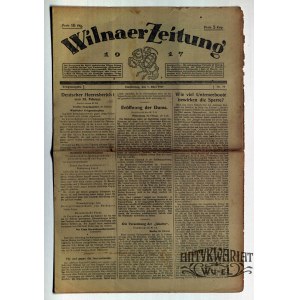 WILNO. Wilnaer Zeitung, nr 59, 1 marca 1917, druk i wyd. Wilnaer Zeitung. Dwustronicowy dodatek …