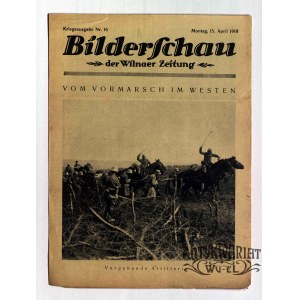 WILNO, TALLIN. Bilderschau der Wilnaer Zeitung, nr 16, 15 kwietnia 1918, druk i wyd. Wilnaer Z …