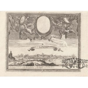 NARWA (est. Narva, ros. Нарва). Ogólny widok, ryt. i wyd. G. Bodenehr, Augsburg, 1721, zamieszcza …