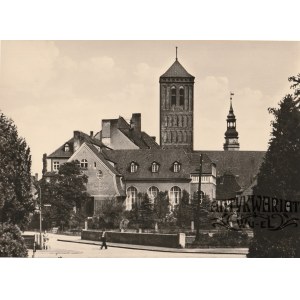 GŁOGÓW. Kościół św. Mikołaja; fot. niesygn., przed 1945; na verso odręczny opis ołówkiem: Glogau; …