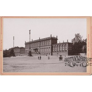 WROCŁAW. Pałac Królewski – neorenesansowe skrzydło; fot. z teczki: Breslau, Drezno 1896; fot. cz. …