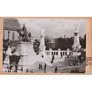 WROCŁAW. Pomnik cesarza Wilhelma I; fot. z teczki: Breslau, Drezno 1896; fot. cz.-b. na firmowym …