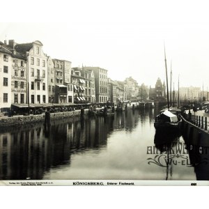 KRÓLEWIEC (ros. Калининград). Dolny targ rybny; pochodzi z teki: Königsberg, Berlin 1906; fot. cz …