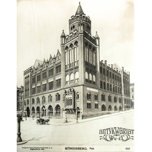 KRÓLEWIEC (ros. Калининград). Gmach poczty; pochodzi z teki: Königsberg, Berlin 1906; fot. cz.-b. …