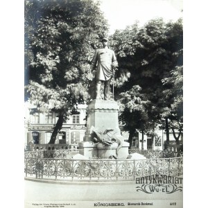 KRÓLEWIEC (ros. Калининград). Pomnik Bismarcka; pochodzi z teki: Königsberg, Berlin 1906; fot. cz …