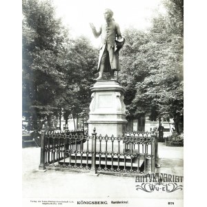KRÓLEWIEC (ros. Калининград). Pomnik Immanuela Kanta; pochodzi z teki: Königsberg, Berlin 1906; f …
