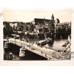 KRÓLEWIEC (ros. Калининград). „Stary” uniwersytet i katedra na Knipawie; ok. 1925; fot. cz.-b., n …