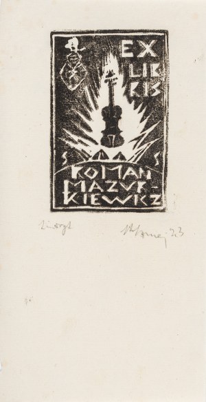 Szmaj Stefan (1893-1970), Zestaw 5 ekslibrisów, 1923