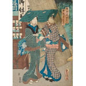 Utagawa Kunisada (1786 – 1865), Dwie kobiety, 1856