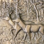 A pair of hunting reliefs, 20th century.