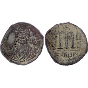 Byzantium Antioch Æ Follis 585 - 586 AD (RY4) Maurice Tiberius