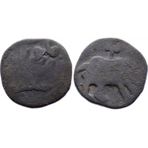 Georgia Tiflis Æ Puli Rhinoceros 1700 AH 1112