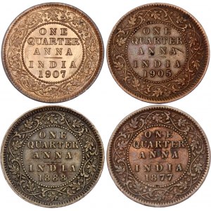 British India 1/4 Anna 1877 - 1907