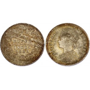British India 1/4 Rupee 1883 C Rare