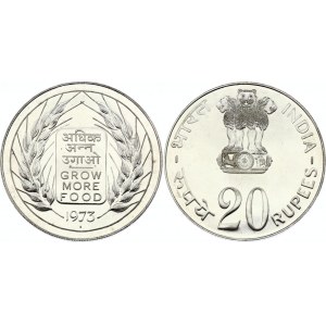 India 20 Rupees 1973