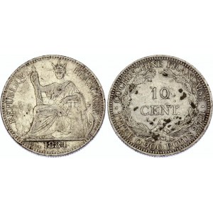 French Cochinchina 10 Centimes 1884