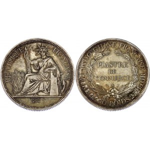 Indochina 1 Piastre 1889 A