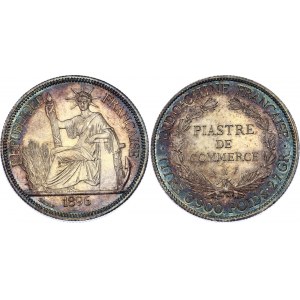 Indochina 1 Piastre 1896 A