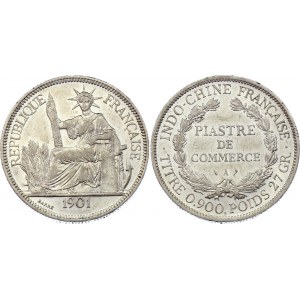 Indochina 1 Piastre 1901 A