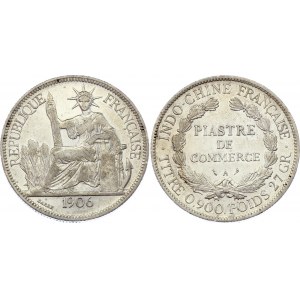 Indochina 1 Piastre 1906 A