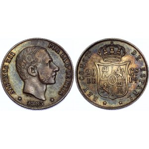 Philippines 20 Centimos de Peso 1883