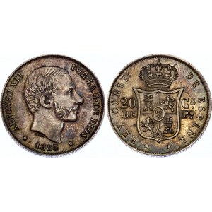 Philippines 20 Centimos de Peso 1885