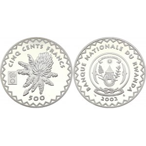 Rwanda 500 Francs 2002 Rare