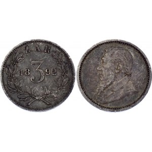 South Africa 3 Pence 1892