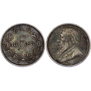 South Africa 6 Pence 1893