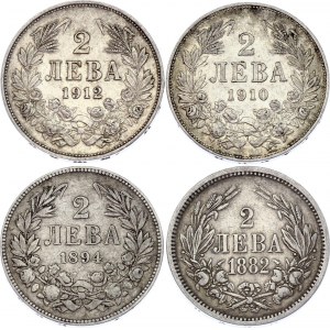 Bulgaria 4 x 2 Leva 1882 - 1912