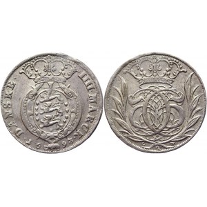 Denmark 1 Krone (4 Mark) 1693