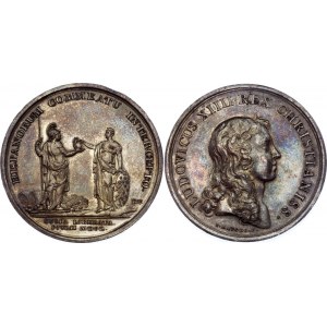 France Silver Medal Siege of Orleans 1650 (ND) Restrike