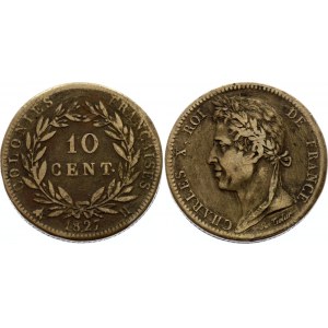 French Colonies 10 Centimes 1827 H