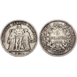 France 5 Francs 1848 A
