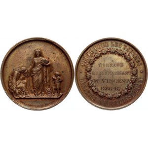 France Politics, Society, War Bronze Medal 1866 - 1867