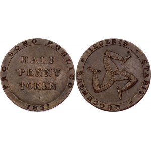 Isle of Man 1/2 Penny Token 1831