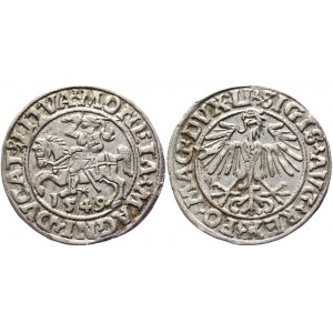 Lithuania 1/2 Groschen / Półgrosz 1549 Sigismund II Augustus