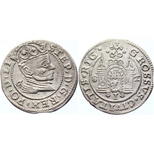 Poland Grosz 1582 R1 Sigismund II August