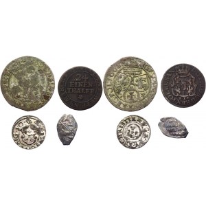 Poland Lot of 4 Coins 1600 - 1700