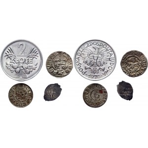 Poland Lot of 4 Coins 1600 - 1970