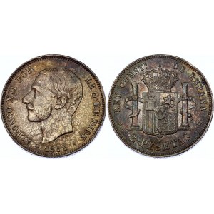 Spain 2 Pesetas 1882 (82) MSM