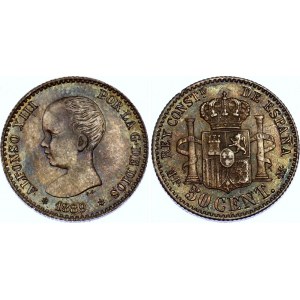 Spain 50 Centimos 1889 (89) MPM