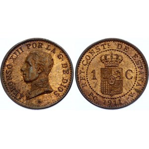 Spain 1 Centimo 1911 (1) PCV
