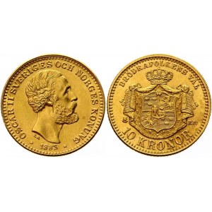 Sweden 10 Kronor 1883 EB L.A.