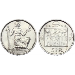 Switzerland 5 Francs 1936 B