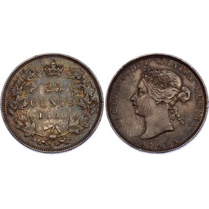 Canada 25 Cents 1880 H