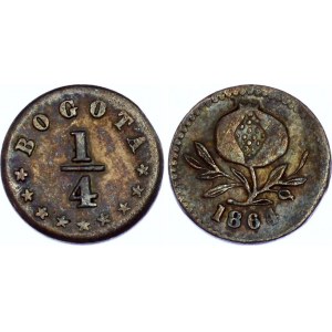 Colombia 1/4 Decimo 1864