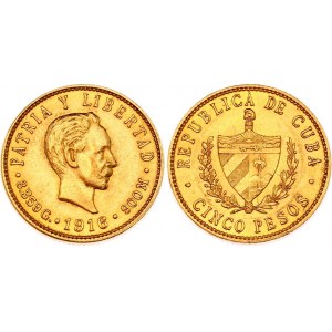 Cuba 5 Pesos 1915